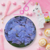 Landelijke paarse Hydrangea macrophylla Papieren Bordje (Feest)