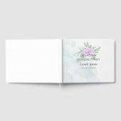 Landelijke Paarse Roos Eucalyptus Bachelorette Gastenboek (Volledig)