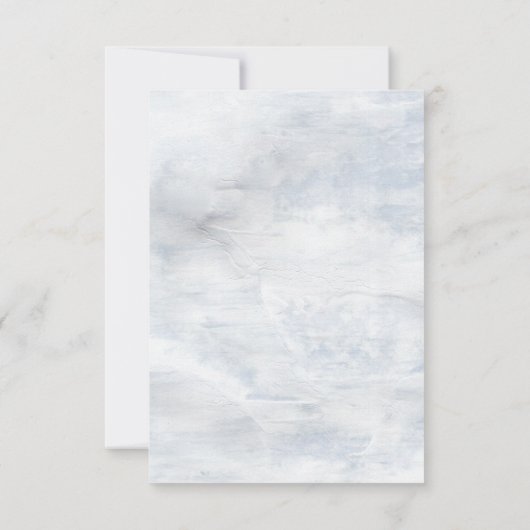 landelijke pastel botanische reactie trouwkaart RSVP kaartje (Achterkant)