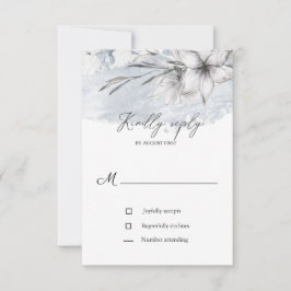 landelijke pastel botanische RSVP-trouwkaart RSVP Kaartje