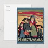  landelijke Pennsylvania Nederlandse Amish Travel Briefkaart (Voorkant / Achterkant)