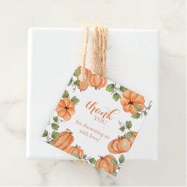 Landelijke Pompoen Bedankkaartjes Bedankjes Labels