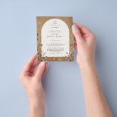 Landelijke POTLUCK Bruiloftsontvangst Template Uit Flyer (Hand)