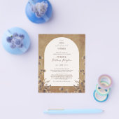 Landelijke POTLUCK Bruiloftsontvangst Template Uit Flyer (Enkel)