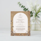 Landelijke POTLUCK Huwelijksreceptie Sjabloon Uitn (Staand voorkant)