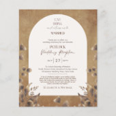 Landelijke POTLUCK Huwelijksreceptie Sjabloon Uitn (Voorkant)