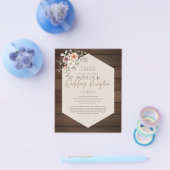 Landelijke POTLUCK Huwelijksuitnodiging Sjabloon G Flyer (Enkel)