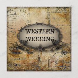landelijke prikkeldraad western country cowboy bru kaart