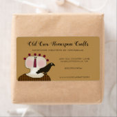 Landelijke primitieve landelijke primitieve pop en etiket (Insitu)