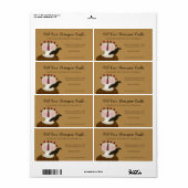 Landelijke primitieve landelijke primitieve pop en etiket (Full Sheet)