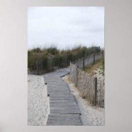 Landelijke promenade naar het strand poster
