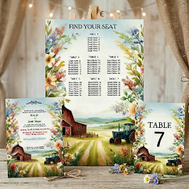 Landelijke Redneck Plattelandshuwelijk Kaart