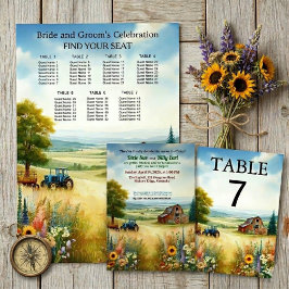 Landelijke Redneck Plattelandshuwelijk Kaart