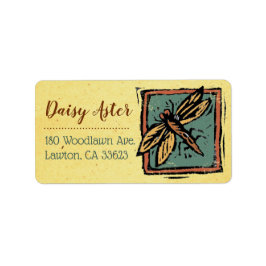 Landelijke retouradreslabels voor de tuin etiket