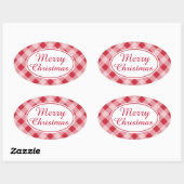 Landelijke Retro Prettig Kerstmis Cadeau Stickers (Vel)