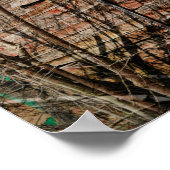 Landelijke  Rode Barn-boerderij Poster (Hoek)