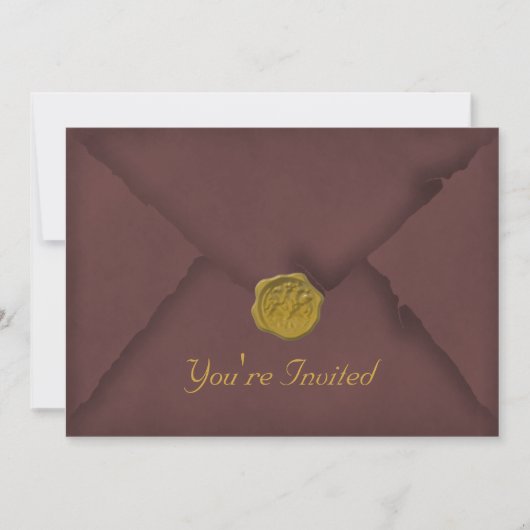 Landelijke rode feestelijke uitnodiging (Voorkant)