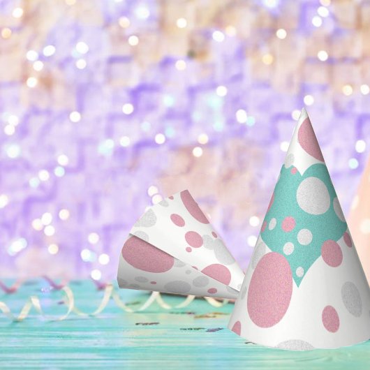 Landelijke rode roze en blauwe harten pols dop feesthoedjes