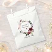 Landelijke rode roze rozen bloemenshowers bruidsui bedankzakje (Geknipt)