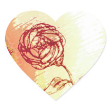 Landelijke Roos Stickers