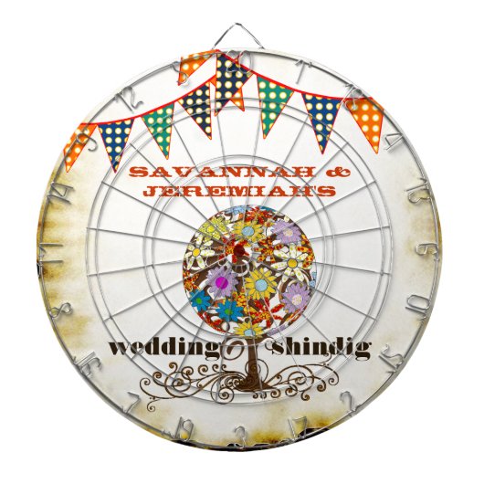 Landelijke Rotische Circle Of Love Dart Board Dartbord (Voorkant)