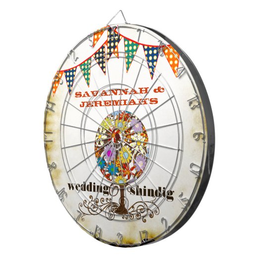 Landelijke Rotische Circle Of Love Dart Board Dartbord (Voorkant Rechts)