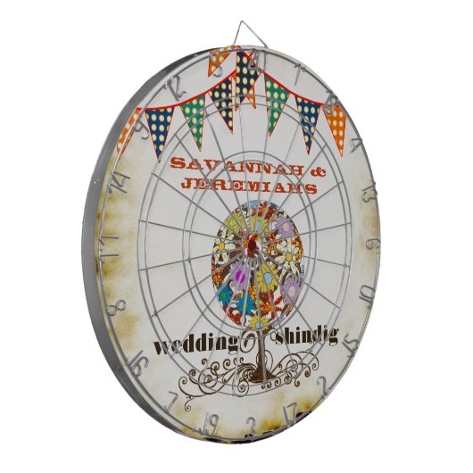 Landelijke Rotische Circle Of Love Dart Board Dartbord (Voorkant Links)