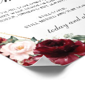 Landelijke roze bloem in liefdevolle herinnering B Poster (Hoek)