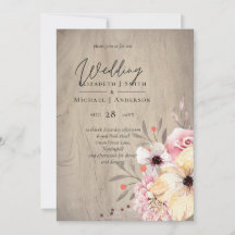 Landelijke Roze Bloemige Salie Bruiloft