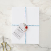 Landelijke roze country bruiloft cadeaulabel (Met Touw)