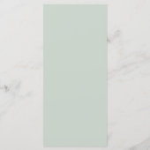 Landelijke roze country bruiloft menu (Achterkant)