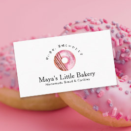 Landelijke Roze Donut Bakkerij Zo Cute Visitekaartje