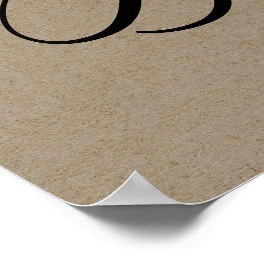 LANDELIJKE ROZE KRAFT BLOEMEN BRUIDSSLUIER WELKOM POSTER (Hoek)