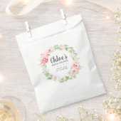 Landelijke Roze Pioen Bloemen Bruidsdouche Bedankzakje (Geknipt)