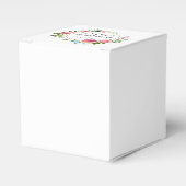 Landelijke Roze Pioen Bloemrijke Bruids douche Bedankdoosjes (Voorkant Zijde)