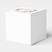 Landelijke Roze Roos Bloemrijke Bruidsdouche Bedankdoosjes (Voorkant Zijde)