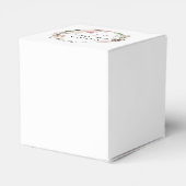 Landelijke Roze Roos Bloemrijke Bruidsdouche Bedankdoosjes (Achterkant)