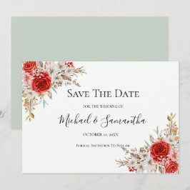 Landelijke rozen landelijke bruiloft save the date