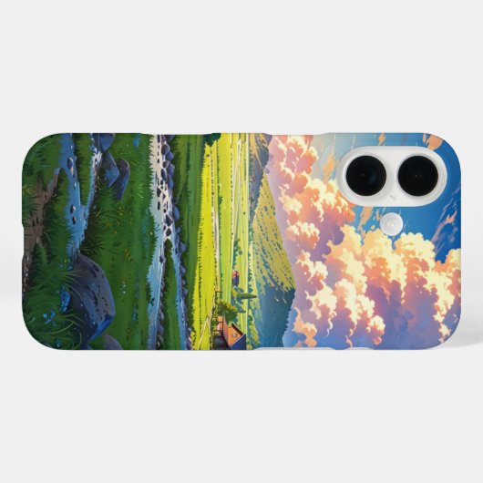 landelijke rust Case-Mate iPhone case (Achterkant (horizontaal))