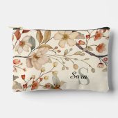 Landelijke Rustieke Bloemen Monogram Canvas Etui (Voorkant)