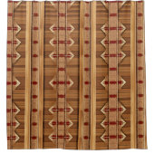 Landelijke Rustieke Douchegordijnen Verticale Stij (Voorkant)