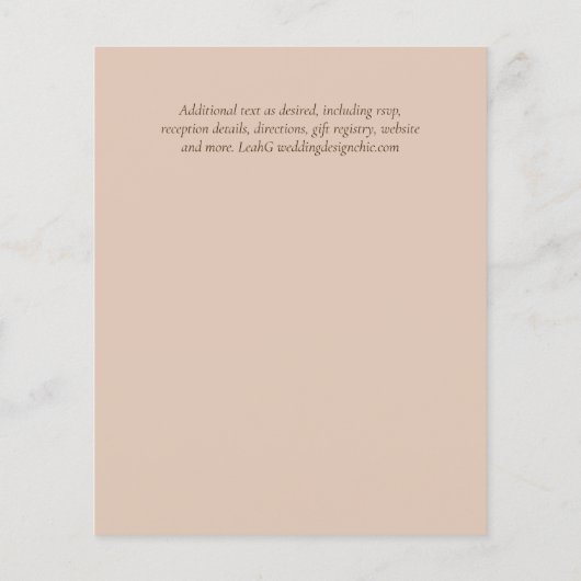 Landelijke Rustieke Foto Gesneden Hart Monogram Br (Achterkant)