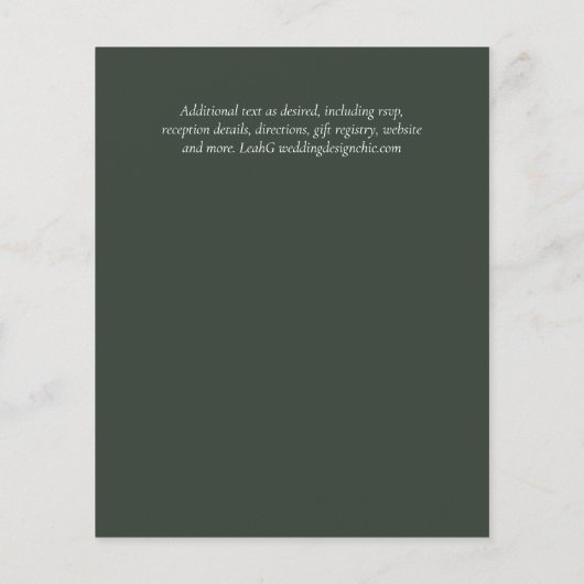 Landelijke Rustieke Foto Gesneden Hart Monogram Br (Achterkant)