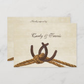 Landelijke Rustieke Hoefijzers RSVP (Voorkant / Achterkant)