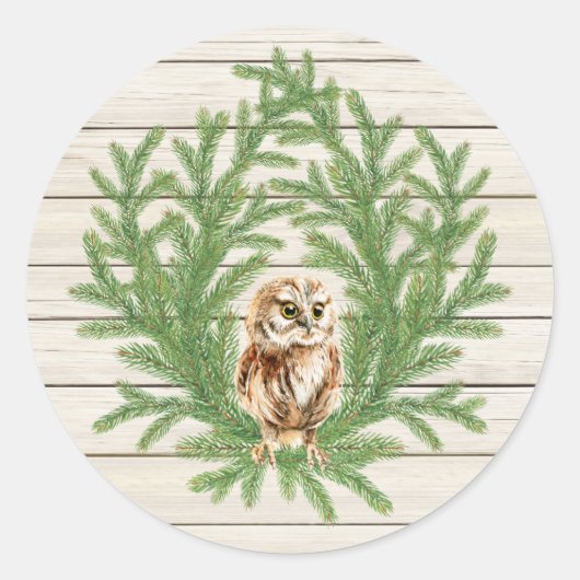 Landelijke Rustieke Houten Foto Sticker (Voorkant)