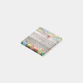 Landelijke Rustieke Kerstversieringen op Hout Post-it® Notes (Schuin)