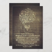 Landelijke rustieke Mason Jar Bloemen bruiloft uit Kaart (Voorkant / Achterkant)