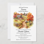 Landelijke Rustieke Schattigee Kleine Boer Baby sh Kaart (Voorkant)