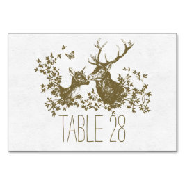 Landelijke rustieke trouwtafel nummerkaart met her kaart