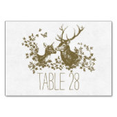 Landelijke rustieke trouwtafel nummerkaart met her kaart (Achterkant)